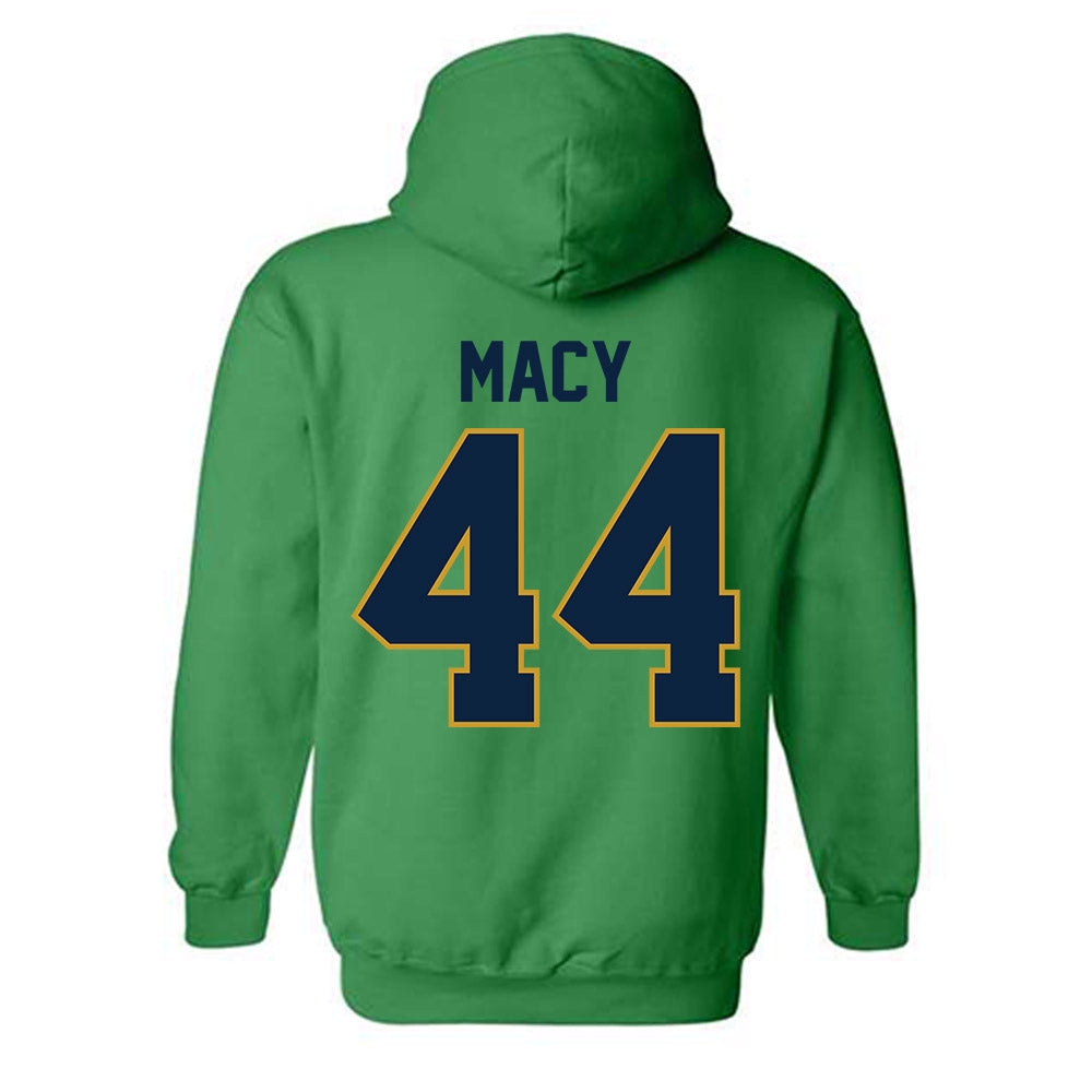 Notre Dame - NCAA Women's Basketball : Leah Macy - Classic Shersey Hooded Sweatshirt-1