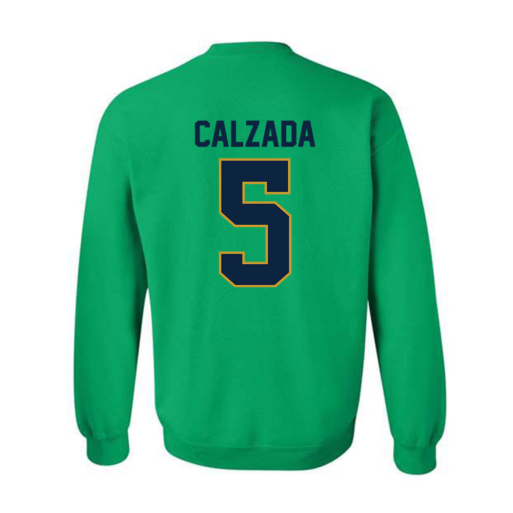 Notre Dame - NCAA Women's Soccer : Carolyn Calzada - Classic Shersey Crewneck Sweatshirt-1