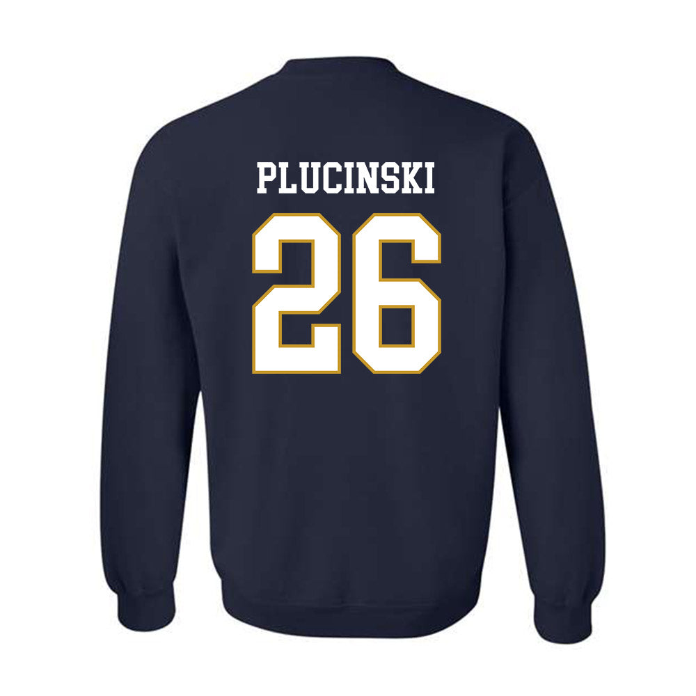 Notre Dame - NCAA Men's Ice Hockey : Zach Plucinski - Classic Fashion Shersey Crewneck Sweatshirt