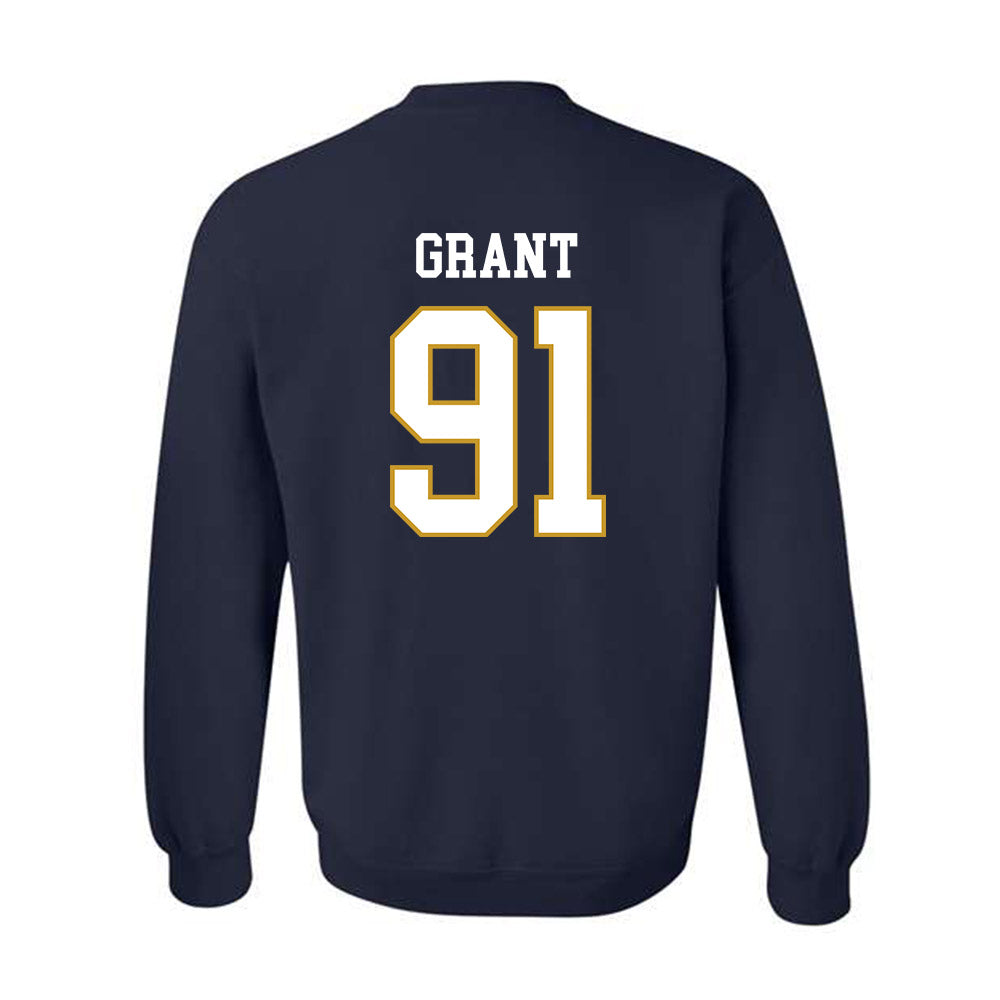 Notre Dame - NCAA Men's Lacrosse : Griffin Grant - Classic Fashion Shersey Crewneck Sweatshirt-1