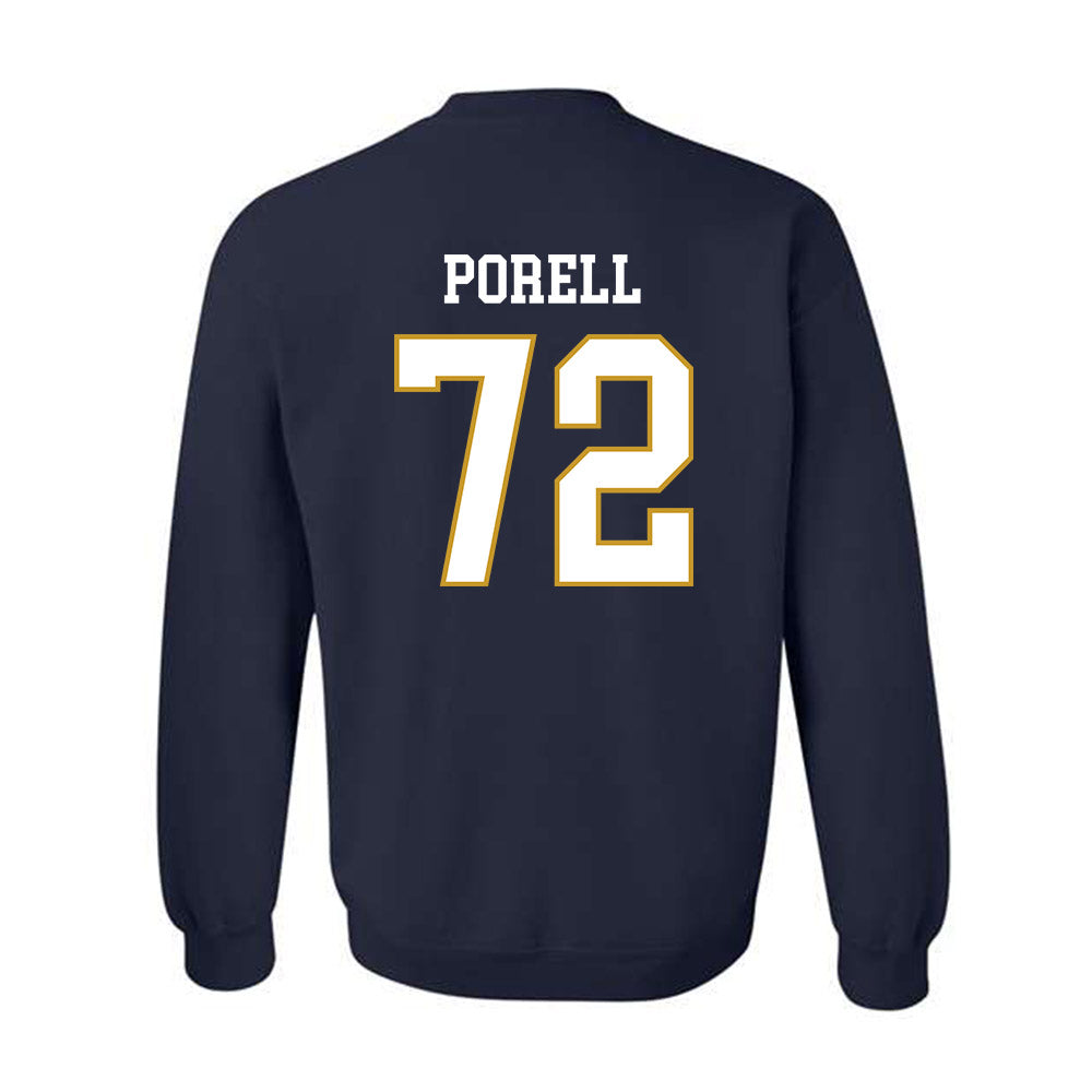 Notre Dame - NCAA Men's Lacrosse : Thomas Porell - Classic Fashion Shersey Crewneck Sweatshirt-1