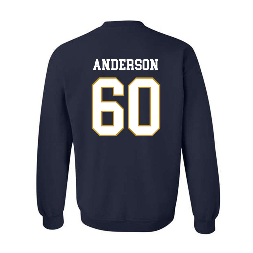 Notre Dame - NCAA Football : Max Anderson - Classic Fashion Shersey Crewneck Sweatshirt-1