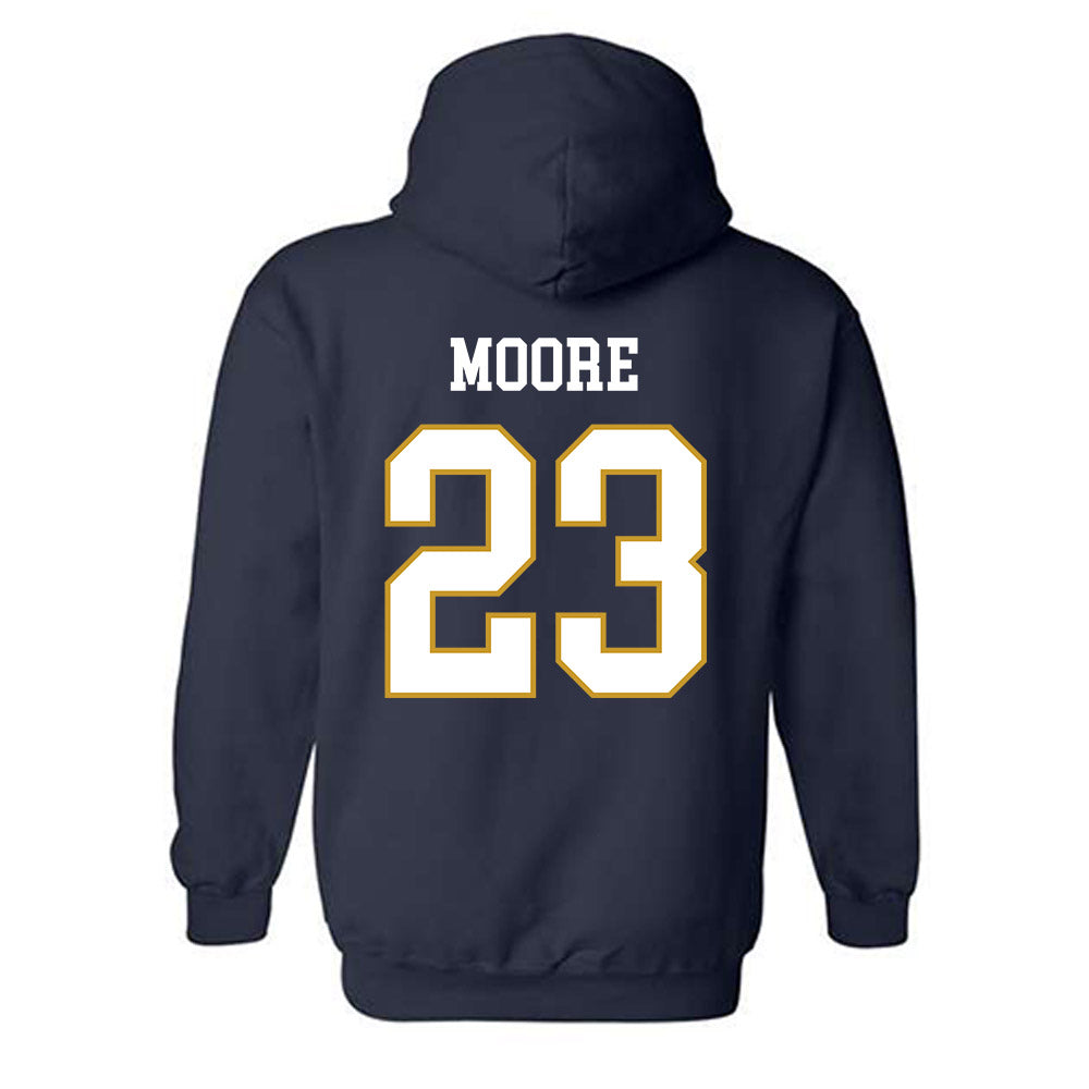 Notre Dame - NCAA Women's Lacrosse : Molly Moore - Classic Fashion Shersey Hooded Sweatshirt-1