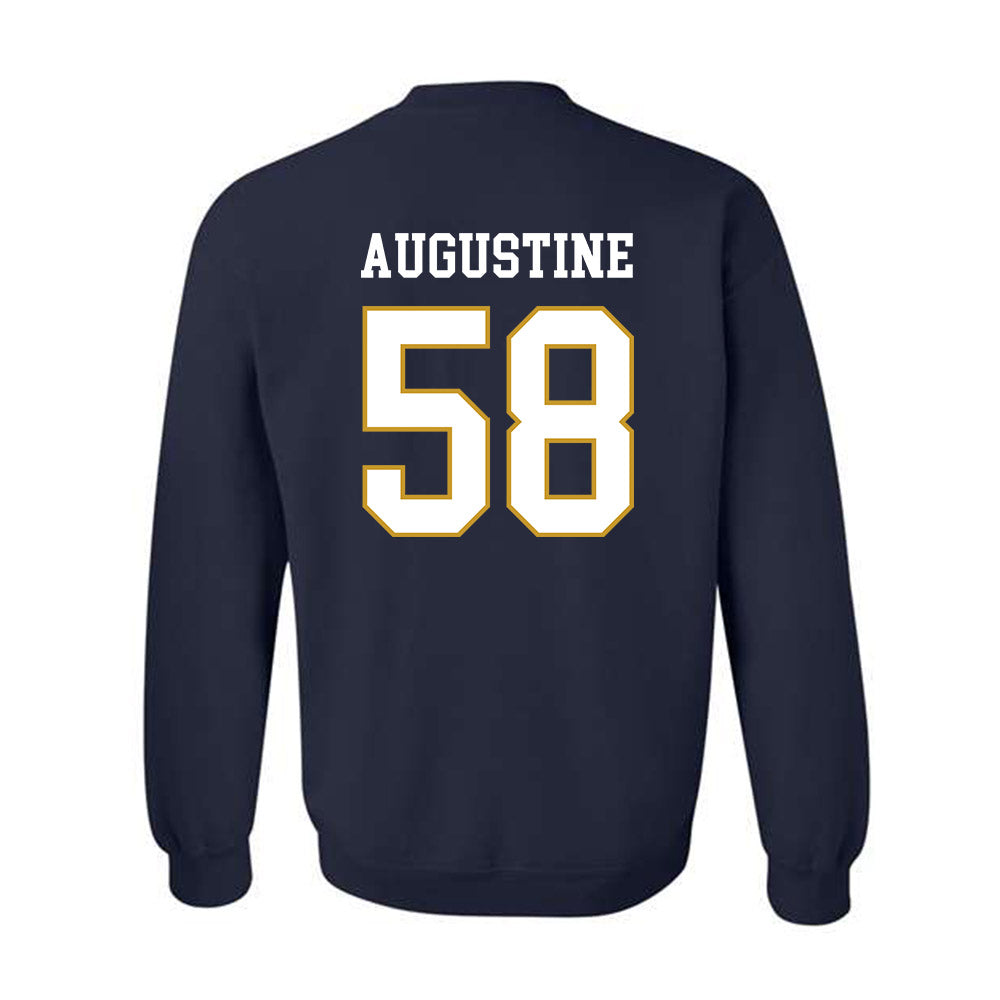 Notre Dame - NCAA Football : Matty Augustine - Classic Fashion Shersey Crewneck Sweatshirt-1