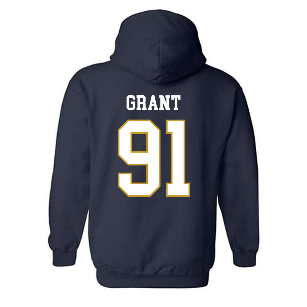 Notre Dame - NCAA Men's Lacrosse : Griffin Grant - Classic Fashion Shersey Hooded Sweatshirt-1