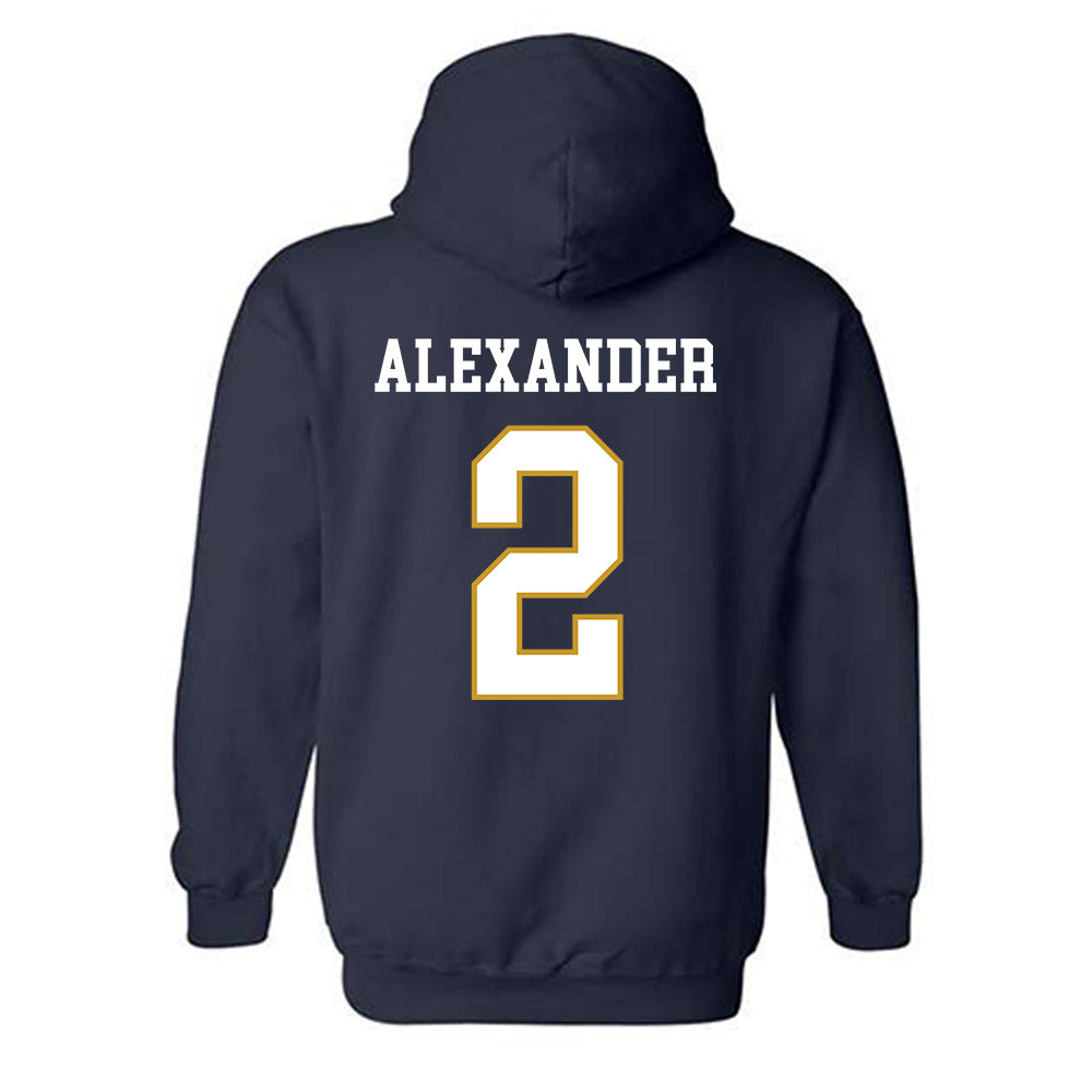 Notre Dame - NCAA Women's Volleyball : Maisie Alexander - Classic Fashion Shersey Hooded Sweatshirt