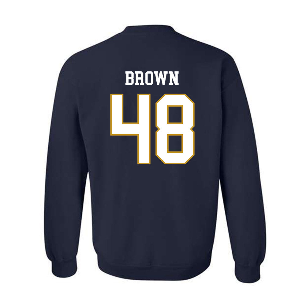 Notre Dame - NCAA Football : Mickey Brown - Classic Fashion Shersey Crewneck Sweatshirt