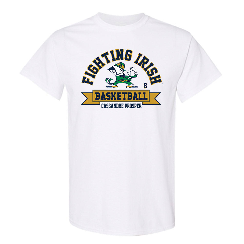 Notre Dame - NCAA Women's Basketball : Cassandre Prosper - Classic Fashion Shersey T-Shirt-0