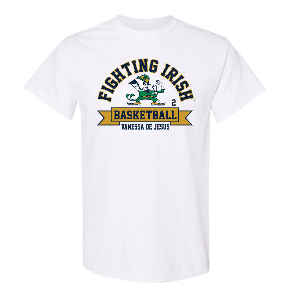 Notre Dame - NCAA Women's Basketball : Vanessa de Jesus - Classic Fashion Shersey T-Shirt-0