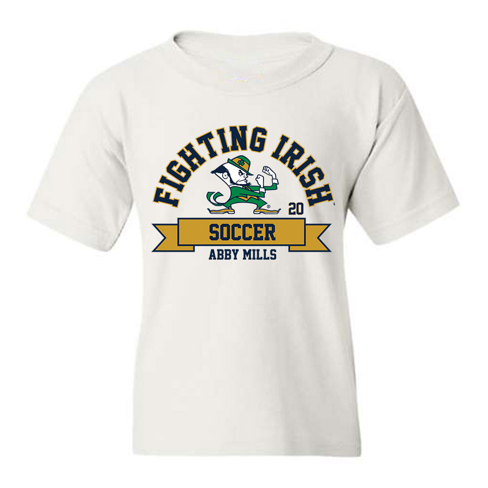 Notre Dame - NCAA Women's Soccer : Abby Mills - Classic Fashion Shersey Youth T-Shirt