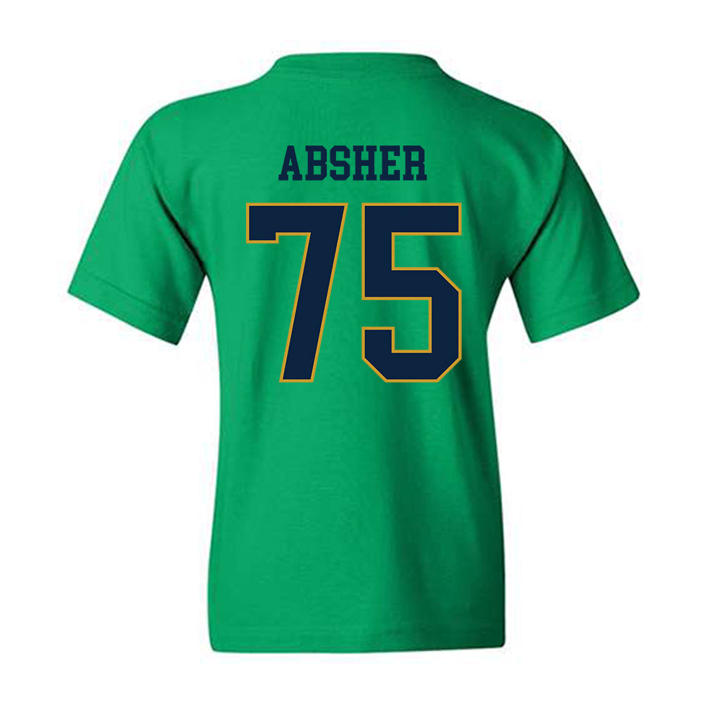 Notre Dame - NCAA Football : Sullivan Absher - Classic Fashion Shersey Youth T-Shirt-1