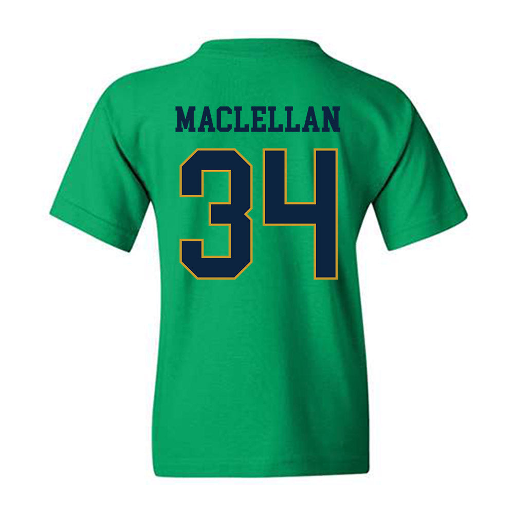 Notre Dame - NCAA Men's Basketball : Matthew MacLellan - Classic Fashion Shersey Youth T-Shirt-1