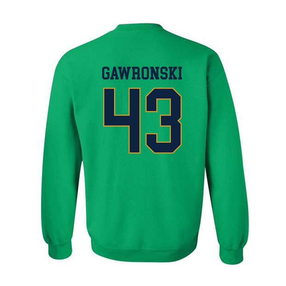 Notre Dame - NCAA Women's Lacrosse : Avery Gawronski - Classic Fashion Shersey Crewneck Sweatshirt-1