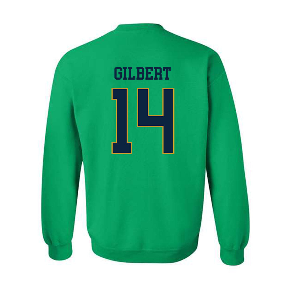 Notre Dame - NCAA Football : Micah Gilbert - Classic Fashion Shersey Crewneck Sweatshirt-1