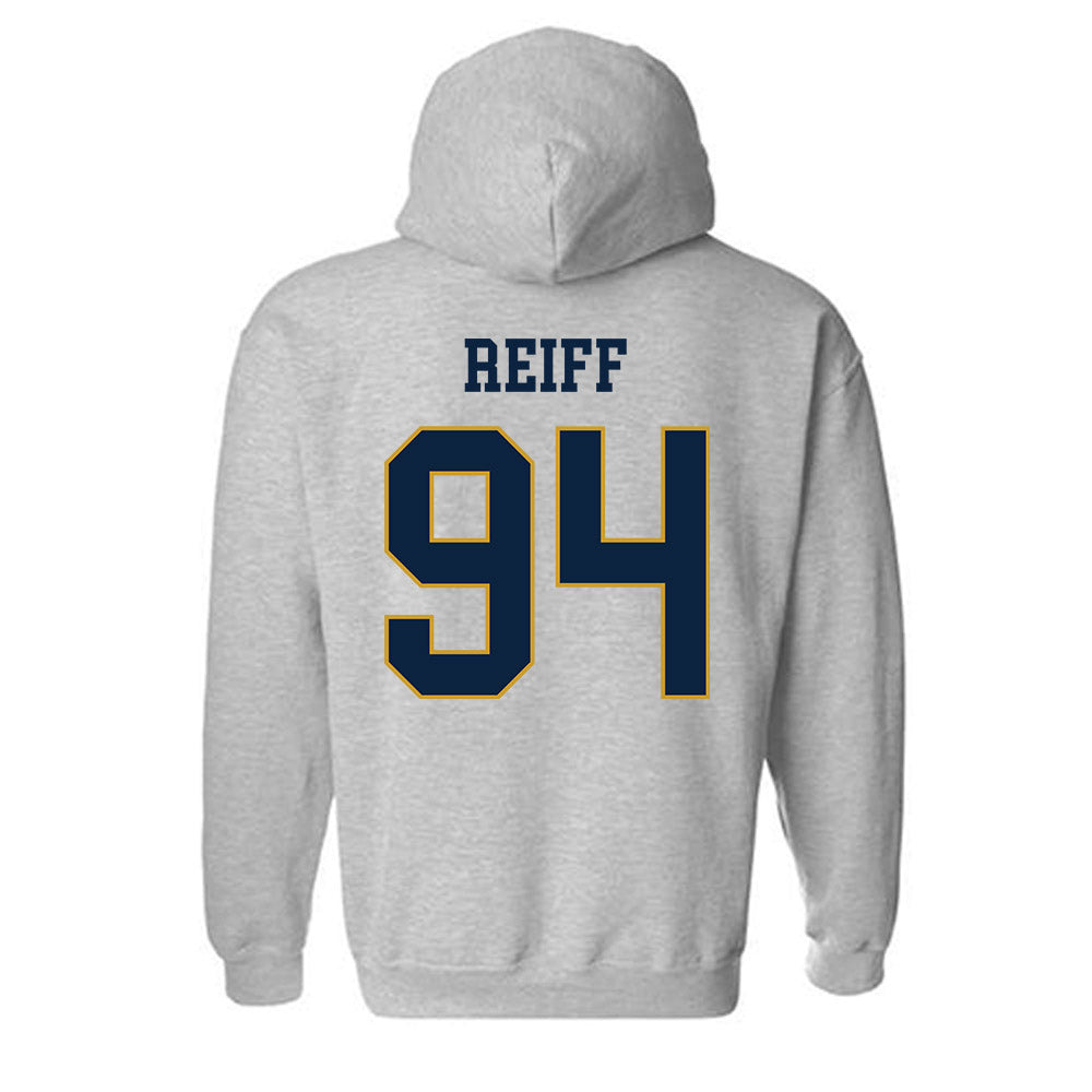 Notre Dame - NCAA Football : Joseph Reiff - Classic Fashion Shersey Hooded Sweatshirt-1