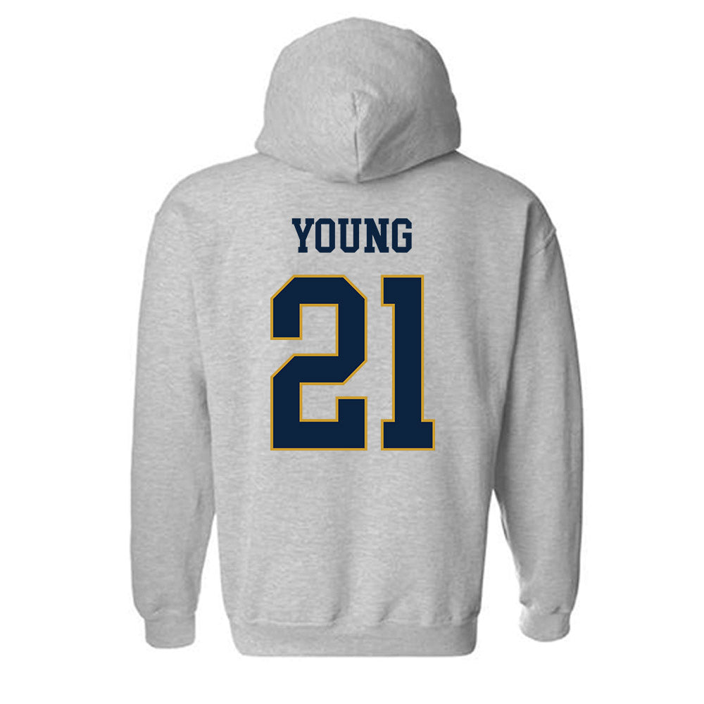 Notre Dame - NCAA Football : Kedren Young - Classic Fashion Shersey Hooded Sweatshirt-1