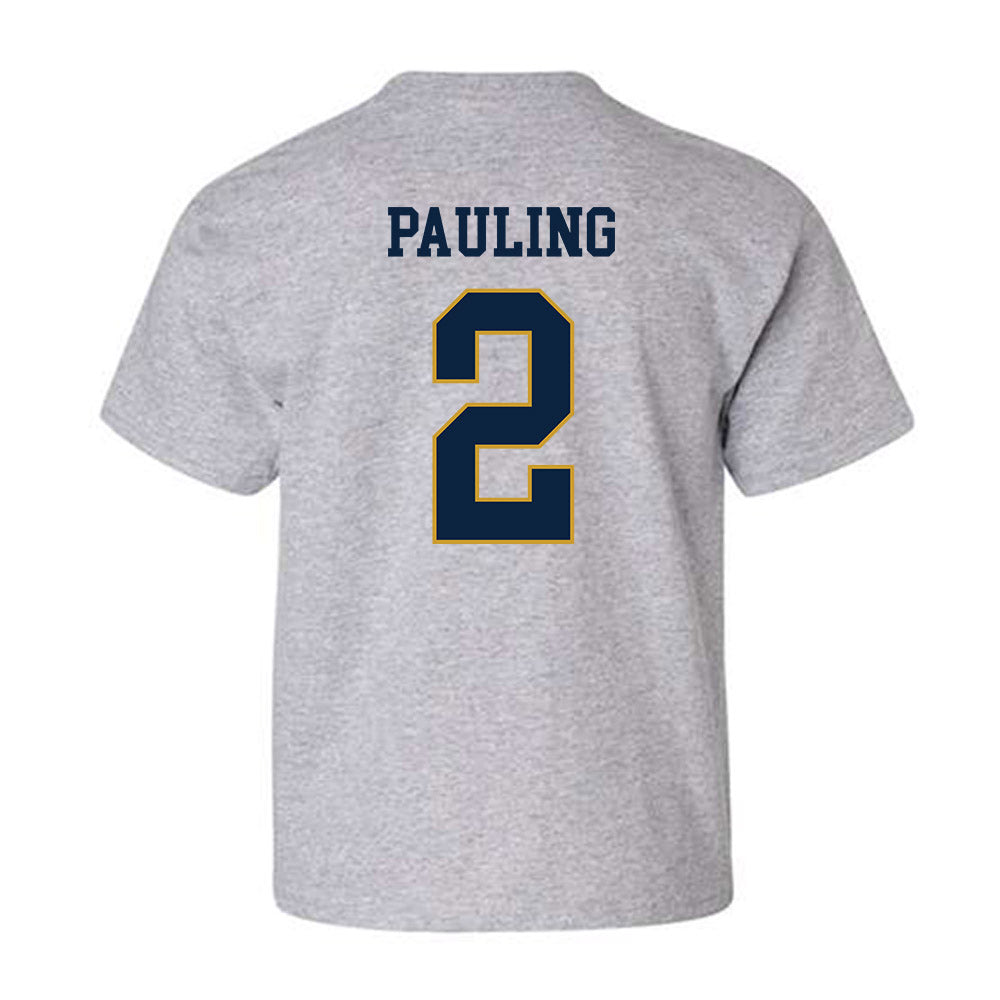 Notre Dame - NCAA Football : William Pauling - Classic Fashion Shersey Youth T-Shirt-1