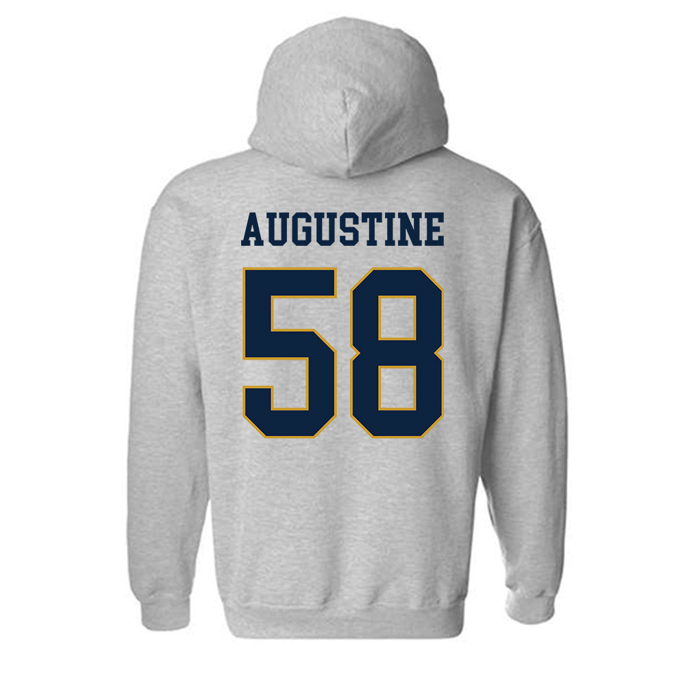 Notre Dame - NCAA Football : Matty Augustine - Classic Fashion Shersey Hooded Sweatshirt-1