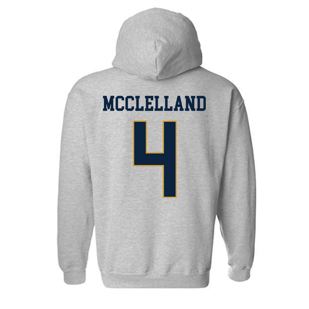 Notre Dame - NCAA Women's Lacrosse : Ellie McClelland - Classic Fashion Shersey Hooded Sweatshirt-1