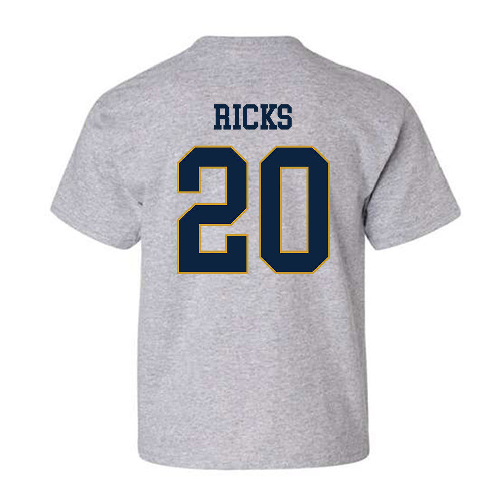 Notre Dame - NCAA Baseball : Caleb Ricks - Classic Fashion Shersey Youth T-Shirt-1