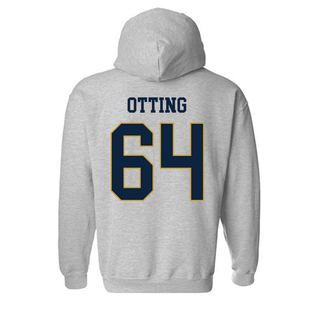 Notre Dame - NCAA Football : Joe Otting - Classic Fashion Shersey Hooded Sweatshirt-1