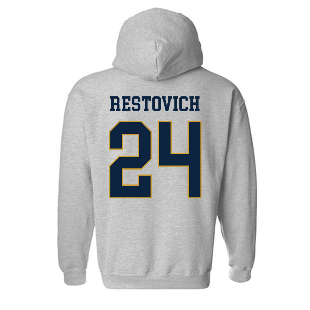 Notre Dame - NCAA Women's Soccer : Grace Restovich - Classic Fashion Shersey Hooded Sweatshirt
