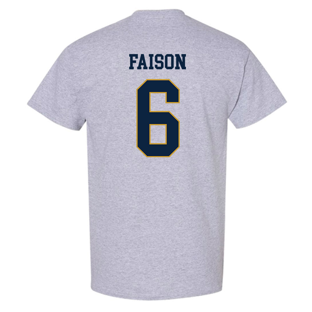 Notre Dame - NCAA Football : Jordan Faison - Classic Fashion Shersey T-Shirt-1