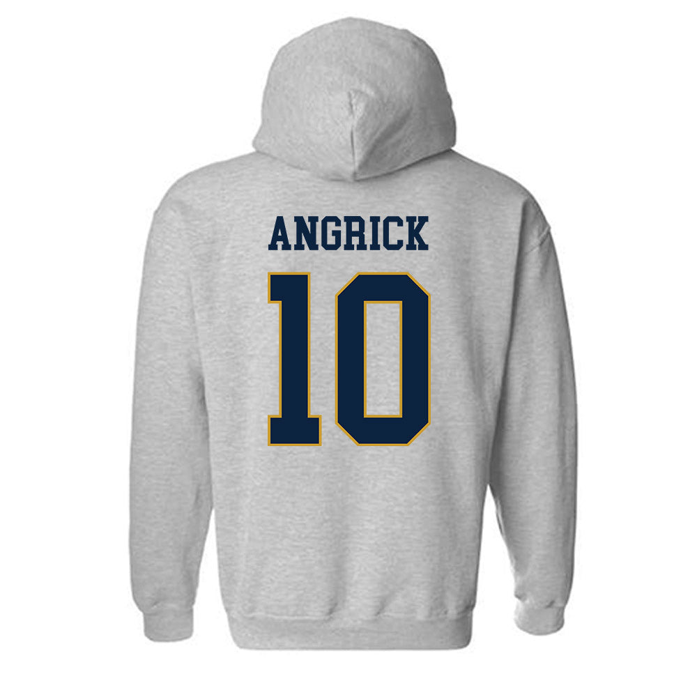 Notre Dame - NCAA Men's Lacrosse : Will Angrick - Classic Fashion Shersey Hooded Sweatshirt-1