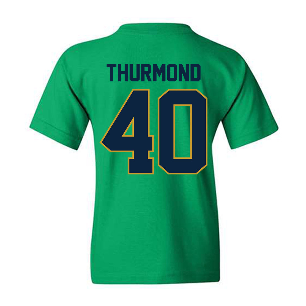 Notre Dame - NCAA Baseball : Eli Thurmond - Sports Shersey Youth T-Shirt-1
