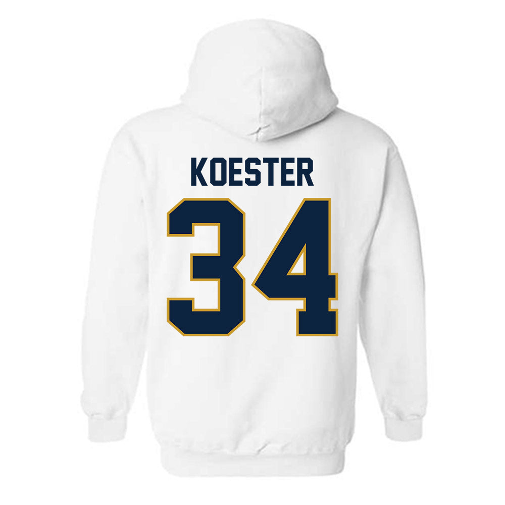 Notre Dame - NCAA Baseball : Brady Koester - Sports Shersey Hooded Sweatshirt-1