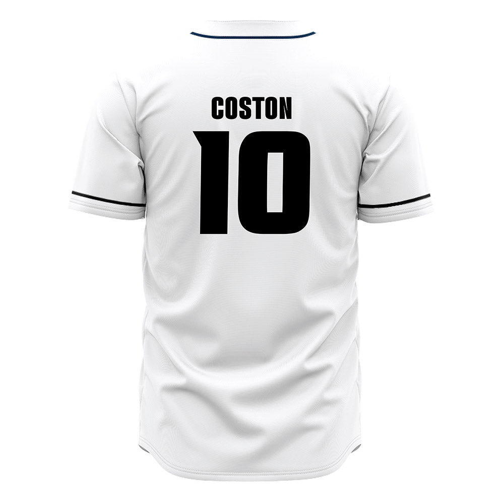 VCU - NCAA Baseball : Elijah Coston - White Jersey-1