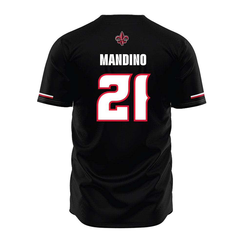 Louisiana - NCAA Baseball : Maddox Mandino - Black Jersey-1