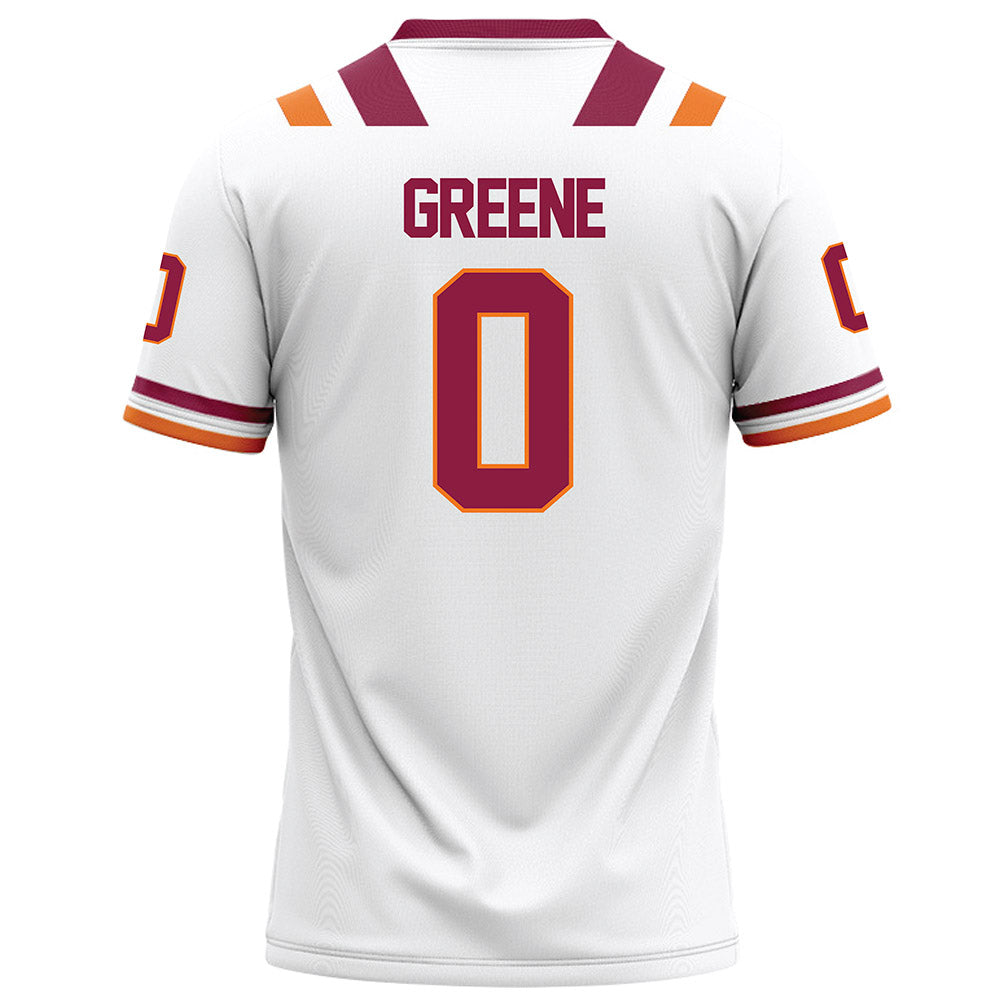 Virginia Tech - NCAA Football : Ayden Greene - White Football Jersey-1