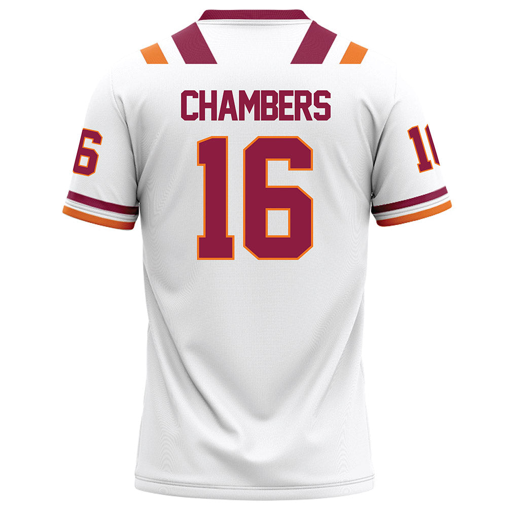 Virginia Tech - NCAA Football : Noah Chambers - White Football Jersey-1