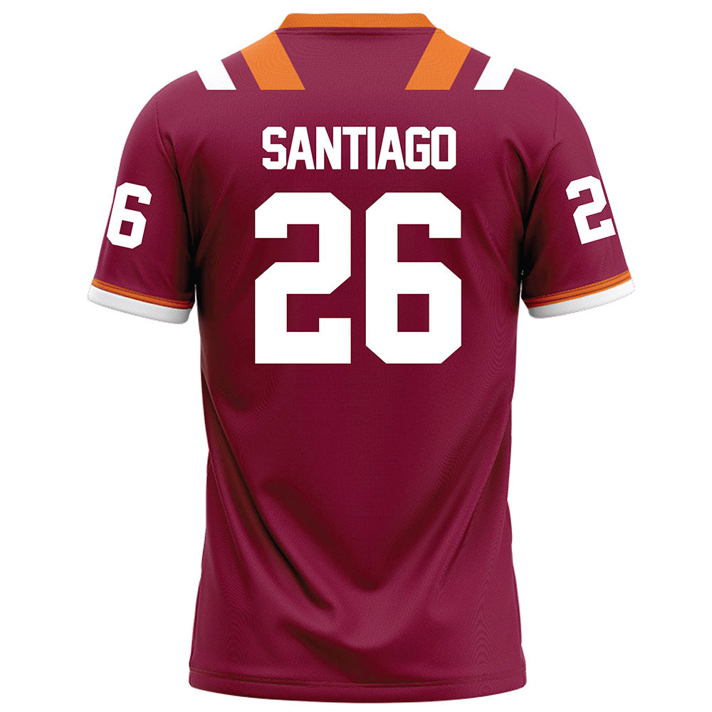 Virginia Tech - NCAA Football : Antwone Santiago - Maroon Football Jersey-1