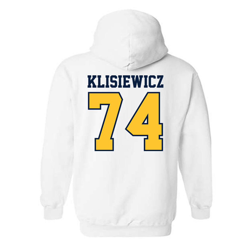 UC Berkeley - NCAA Football : Michael Klisiewicz - Sports Shersey Hooded Sweatshirt-1