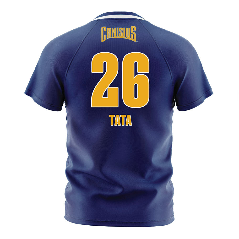 Canisius - NCAA Men's Soccer : Anthony Tata - Navy Soccer Jersey-1
