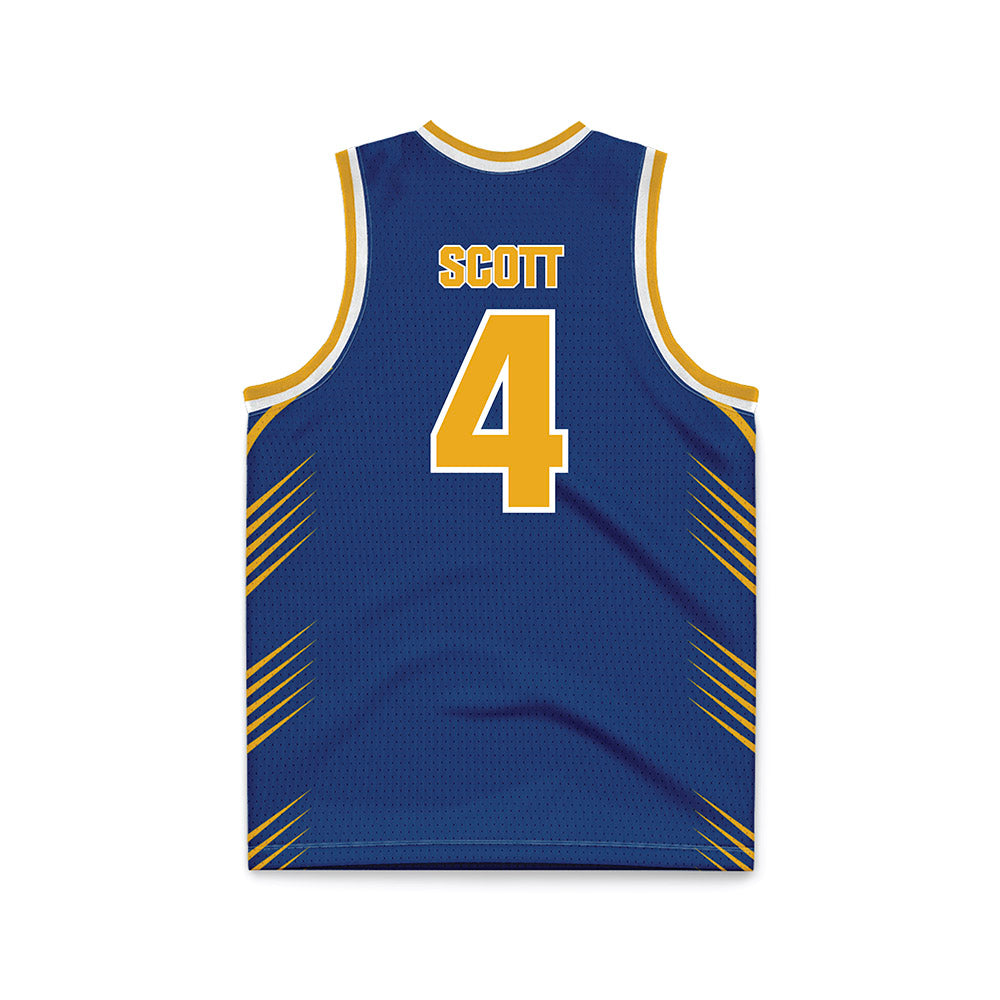 Canisius - NCAA Men's Basketball : William Scott - Navy Basketball Jersey