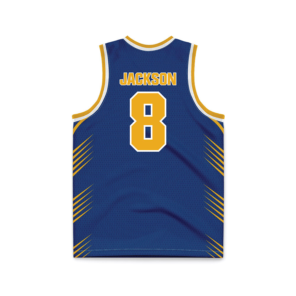 Canisius - NCAA Men's Basketball : Carter Jackson - Navy Basketball Jersey