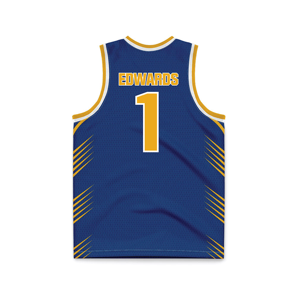 Canisius - NCAA Men's Basketball : Javante Edwards - Navy Basketball Jersey-1