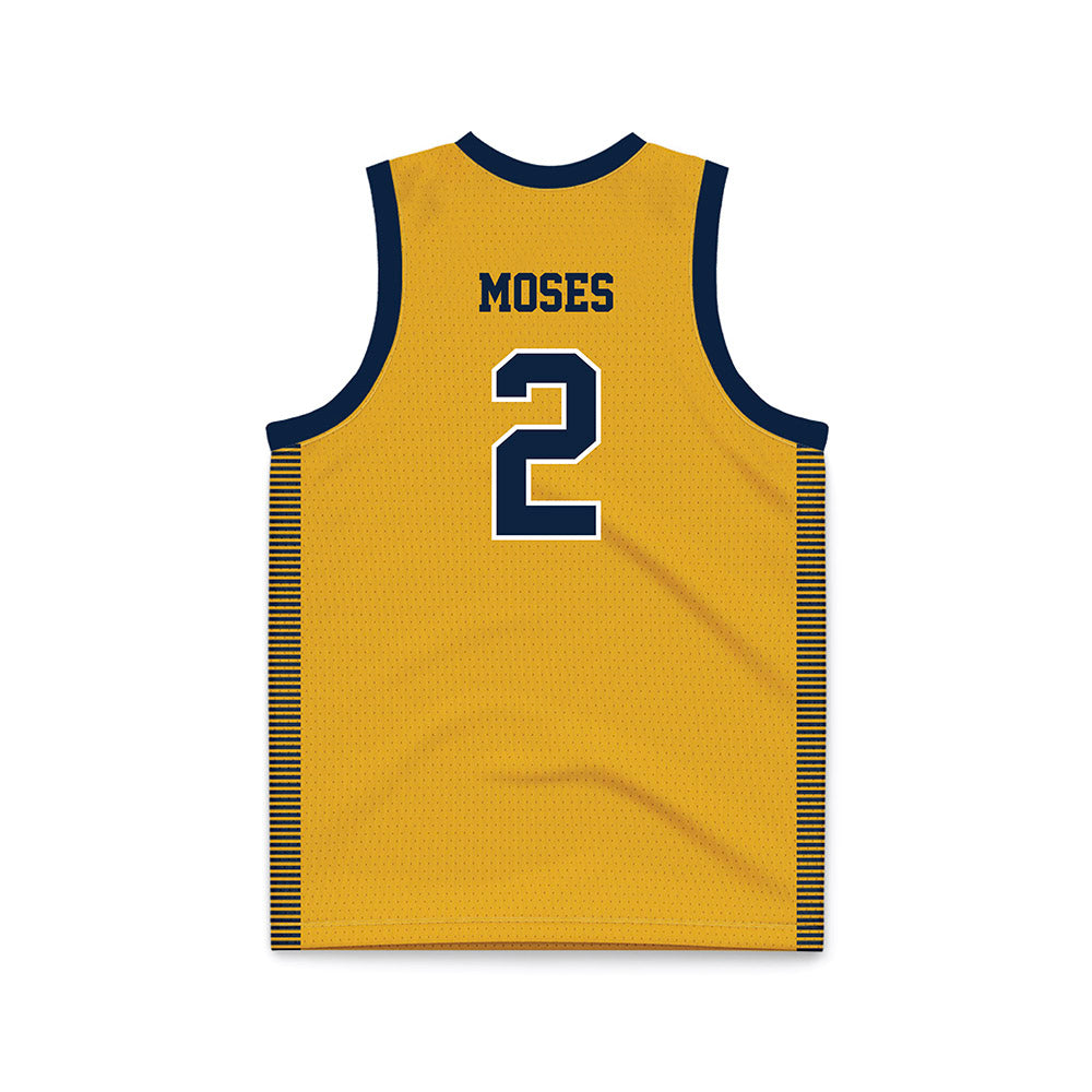 Canisius - NCAA Women's Basketball : Alex Moses - Gold Basketball Jersey-1