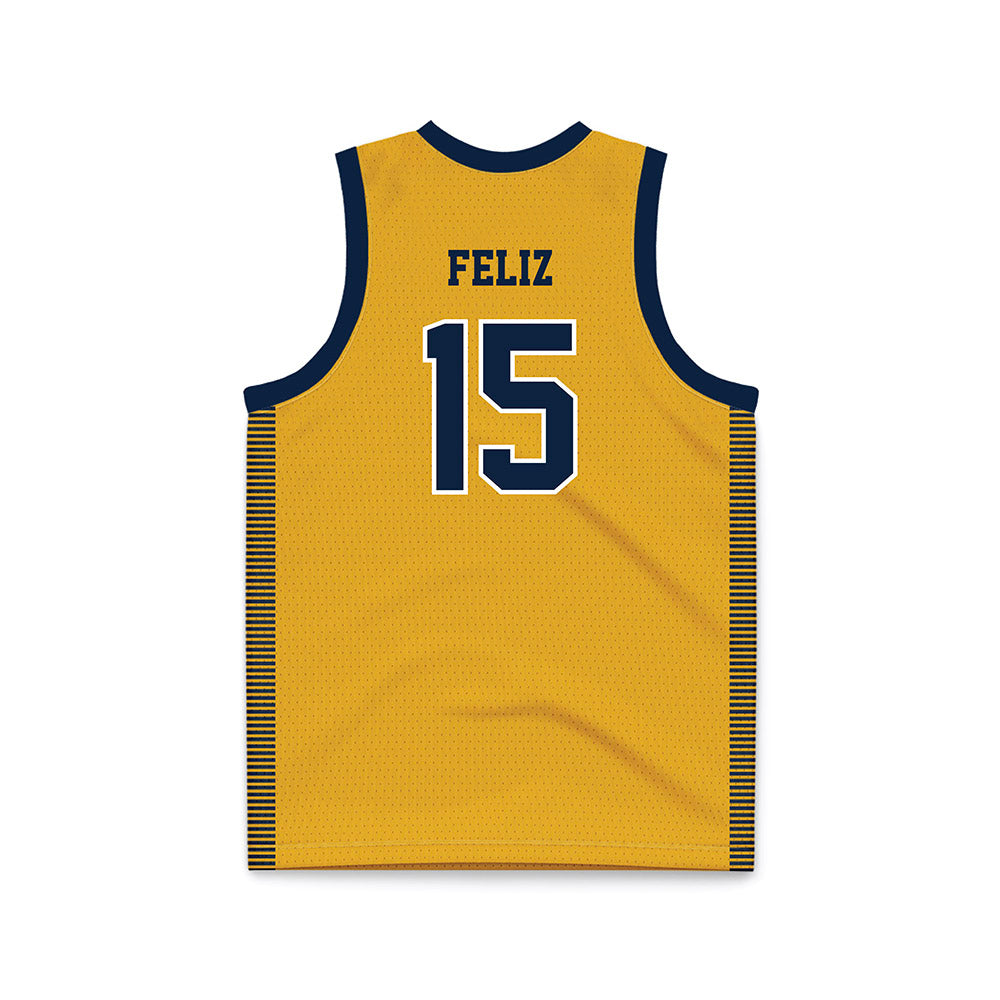 Canisius - NCAA Women's Basketball : Ileana Feliz - Gold Basketball Jersey-1