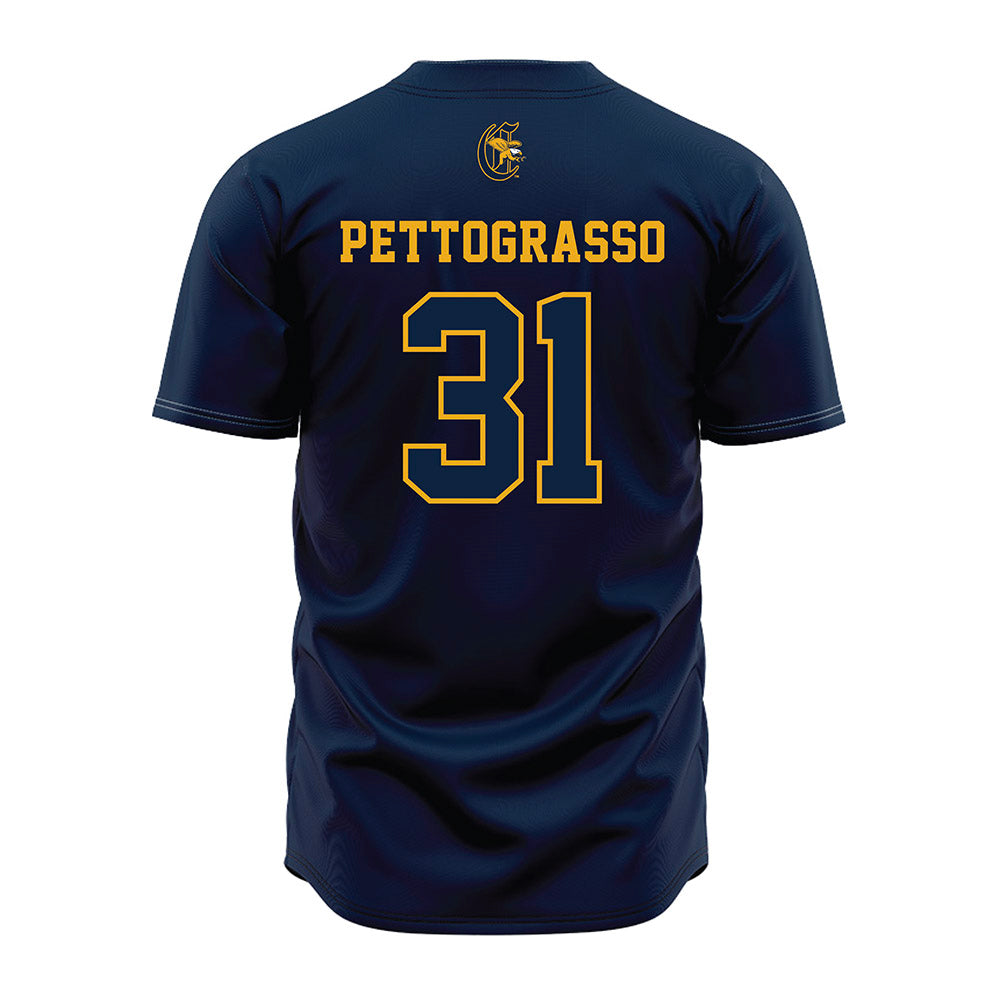 Canisius - NCAA Baseball : Ryan Pettograsso - Navy Jersey-1