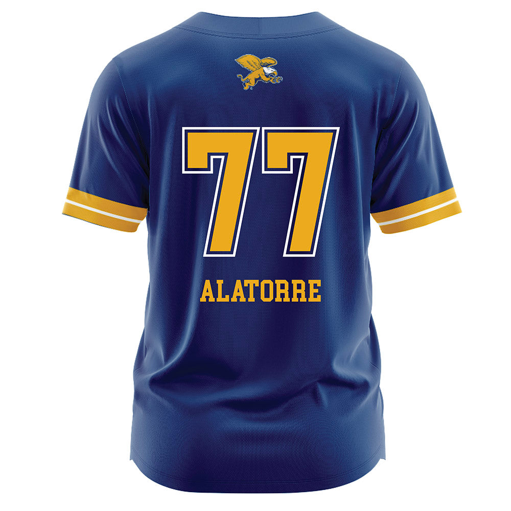 Canisius - NCAA Softball : Bailey Alatorre - Navy Jersey-1
