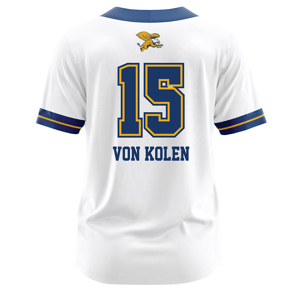 Canisius - NCAA Softball : Tabitha von Kolen - White Jersey-1