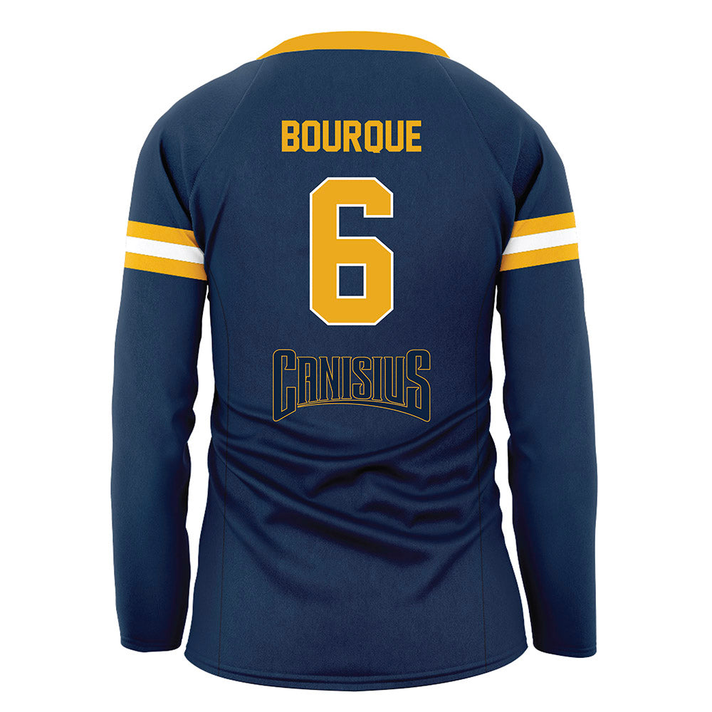 Canisius - NCAA Women's Volleyball : Ella Bourque - Navy Volleyball Jersey
