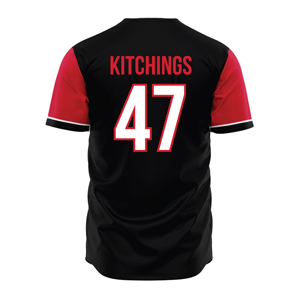 NC State - NCAA Baseball : Aiden Kitchings - Black Jersey-1