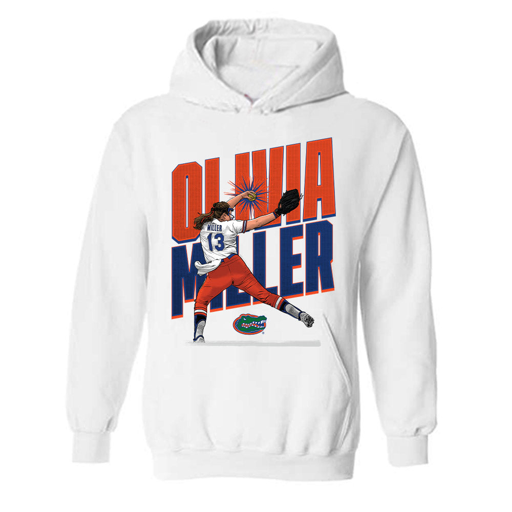 Florida - NCAA Softball : Olivia Miller - Individual Caricature Hooded Sweatshirt