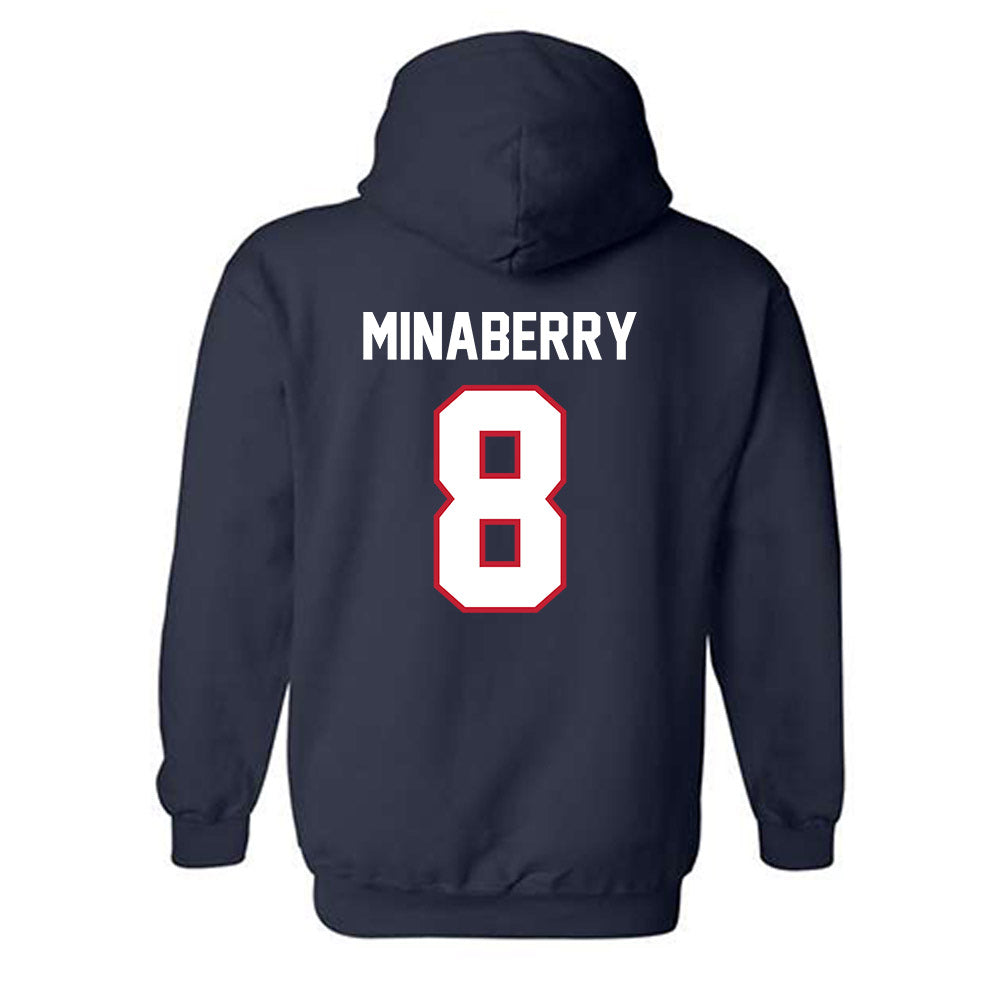 FAU - NCAA Baseball : Justin Minaberry - Classic Shersey Hooded Sweatshirt-1