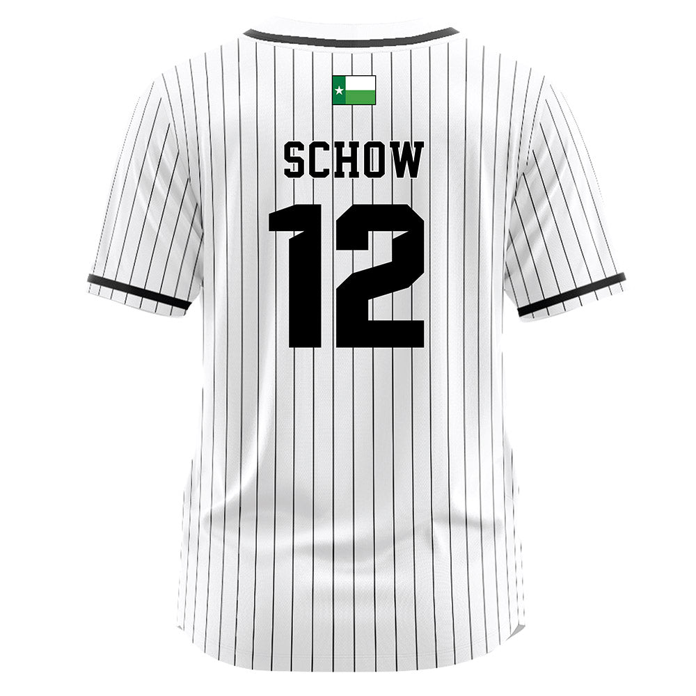North Texas - NCAA Softball : Sofia Schow - White Pinstripe Jersey